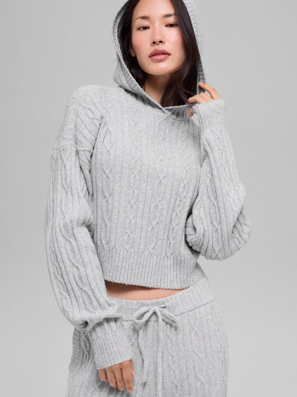 Alo yoga cable knit winter bliss hoodie